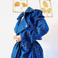 Wax Trench Coat / Iconic Collection / Adjustable waist / Royal Blue