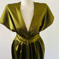 Robe Infinity Satin Olive Brillant – Mariage, Soirée, Bal – 4 Longueurs