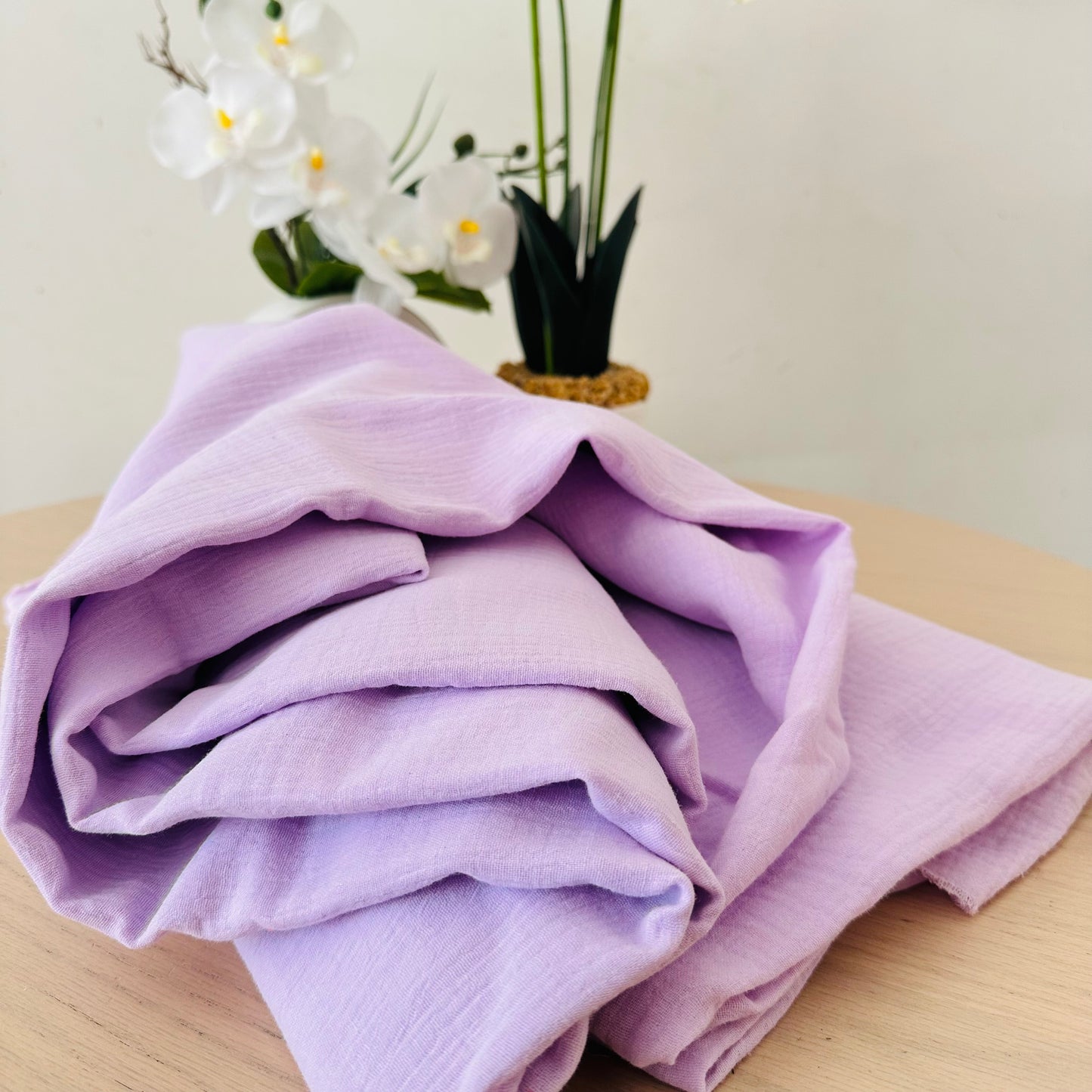 Tissu Double Gaze de coton – Lila | 100% coton | au mètre / Coupon