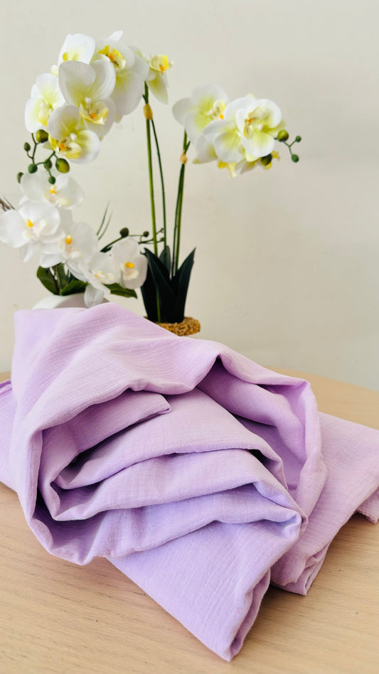 Tissu Double Gaze de coton – Lila | 100% coton | au mètre / Coupon
