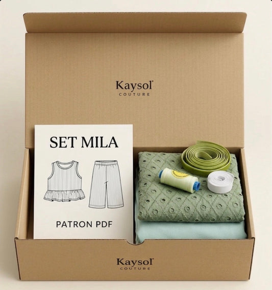 Box Couture Créative – Ensemble Enfant MILA - Garde robe enfant à coudre - Patron de 1 à 12 ans