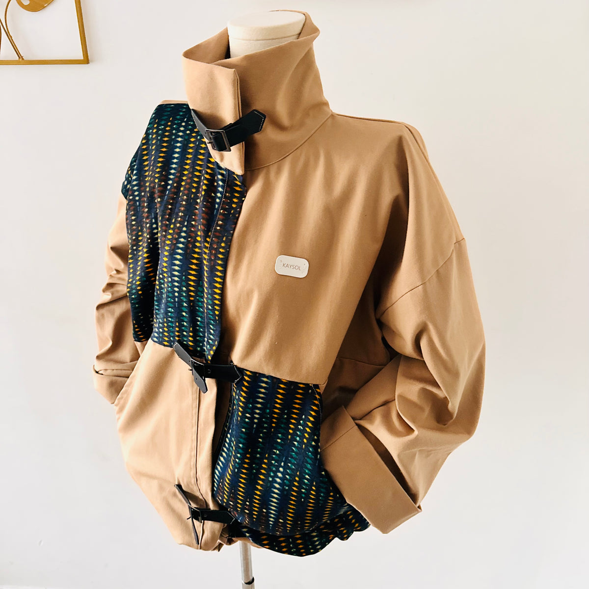 Veste Blouson Unisexe Oversize Beige Sable & Wax