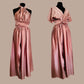 Robe mariage rose gold - satin rose gold 