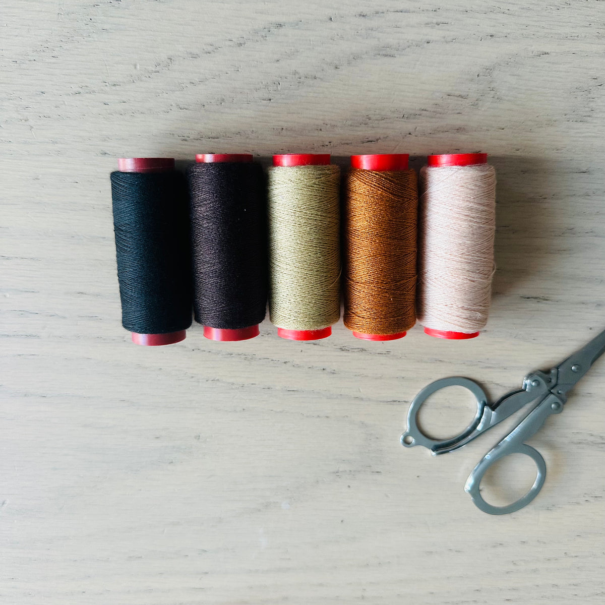 Lot de 5 Bobines de Fil à Coudre Polyester – 300 Yards | Couleurs au choix