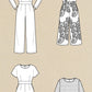 BINTA Women's Jumpsuit Pattern – Sizes 34 to 46 – PDF – 1 Pattern 4 Versions