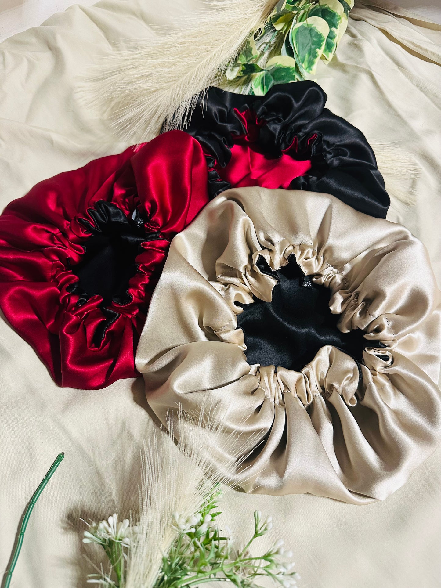 Bonnet en Soie réversible - 100 % Soie de mûrier - 19 mommes