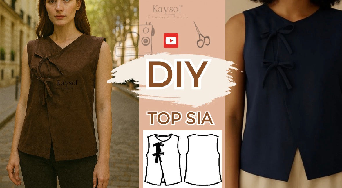 Women's Couture Box – Complete Kit with 2 PDF Patterns & Sia Top and Jalia Shorts US 2 to 24