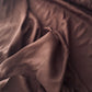 Tissu lin marron chocolat – 100 % lin, 180 g/m², laize 150 cm – vendu au mètre