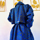 Wax Trench Coat / Iconic Collection / Adjustable waist / Royal Blue