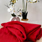 Tissu Double Gaze de coton – Rouge Terracotta | 100% coton | au mètre / Coupon