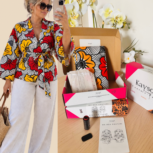 Box créative Couture | Coudre Kimono - Coffret couture complet