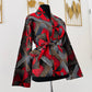 veste africaine rouge- kimono - kimono rouge- kimono femme en wax