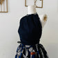 Top Femme en wax / Ajustable et Réversible / 100% coton / Wax Fleur bleue