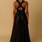 Robe convertible Noir en Satin - Robe de soirée Kaysol