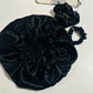Silk bonnet + 2 scrunchies in 100% Mulberry Silk 19 momme – Black