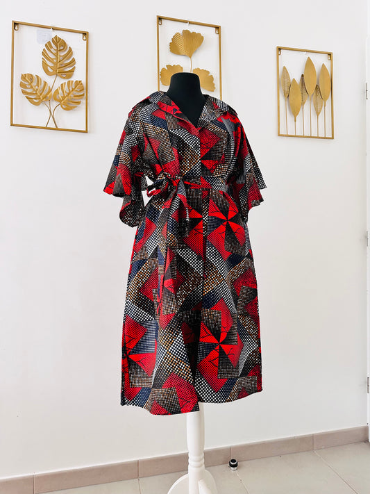 Robe africaine, robe de mariage, africaine, robe de soirée africaine, robe en wax, robe longue, Haut Wax, robe courte, Wax, robe en Wax avec poche 