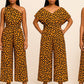 Combi Infinity Wax Jaune – Coupe large, convertible - Pantalon palazzo
