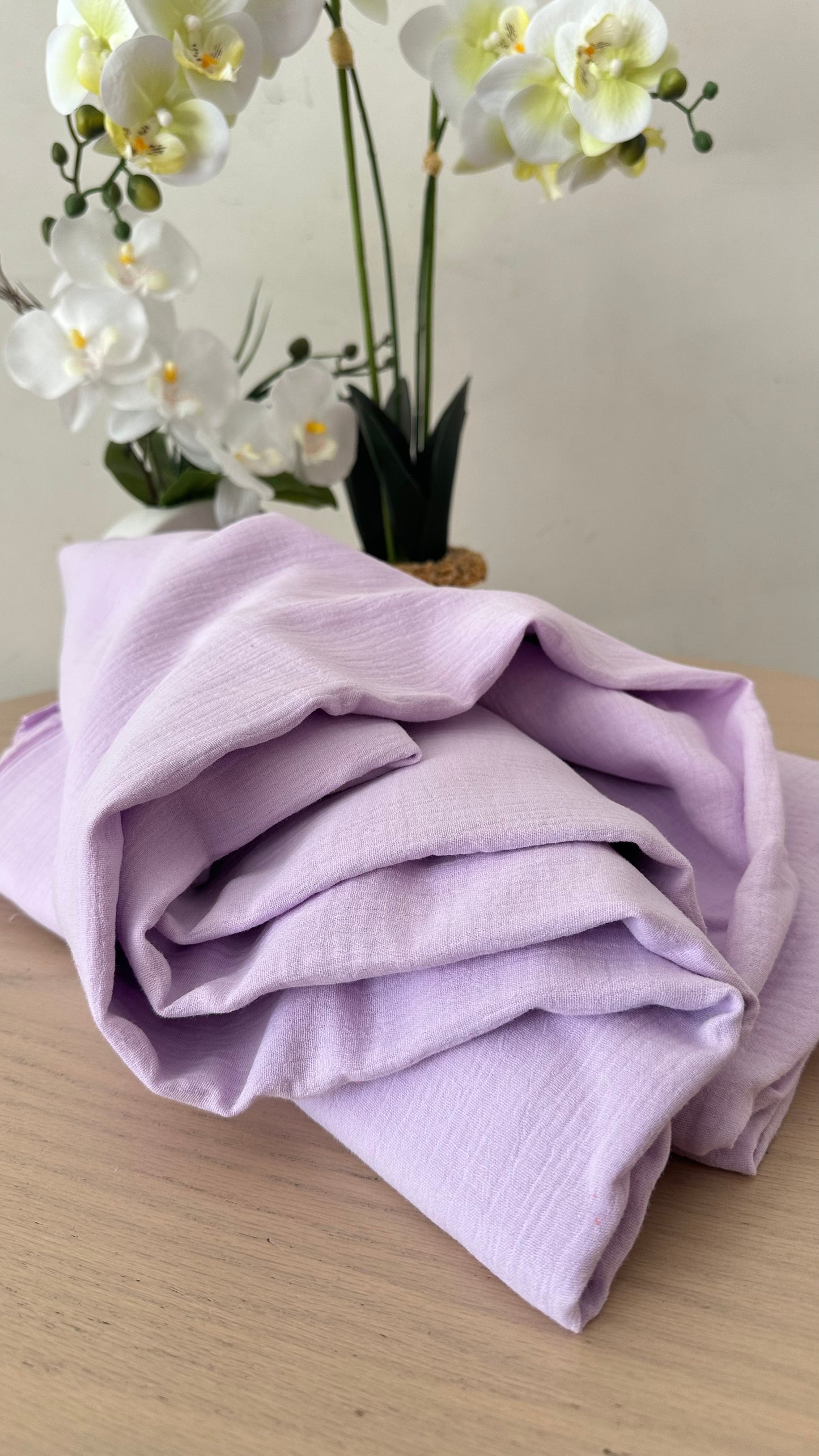 Tissu Double Gaze de coton – Lila | 100% coton | au mètre / Coupon