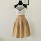 Women's Skirt in Beige Eyelet | 3 Lengths to Choose From