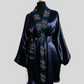 Veste africaine - veste vintage velours - kimono vintage 