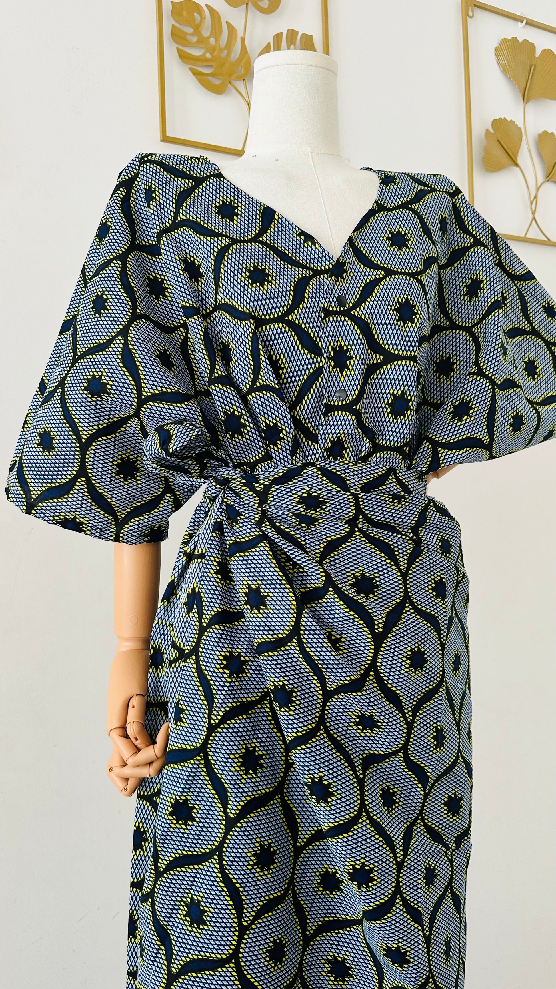 Ensemble deux pieces en Wax - Ensemble femme en Wax authentique - Kaysol Couture