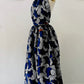 Top Femme en wax / Ajustable et Réversible / 100% coton / Wax Fleur bleue