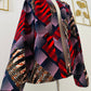 veste africaine rouge- kimono - kimono rouge- kimono femme en wax