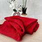 Tissu Double Gaze de coton – Rouge Terracotta | 100% coton | au mètre / Coupon