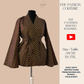 Costume en Wax femme - Blazer kimono en Wax et Pantalon taille haute en Wax - Kaysol Couture- patron couture pas cher 