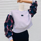 Warmer Sweatshirt aus Baumwolle & Wax – Grau / Neu