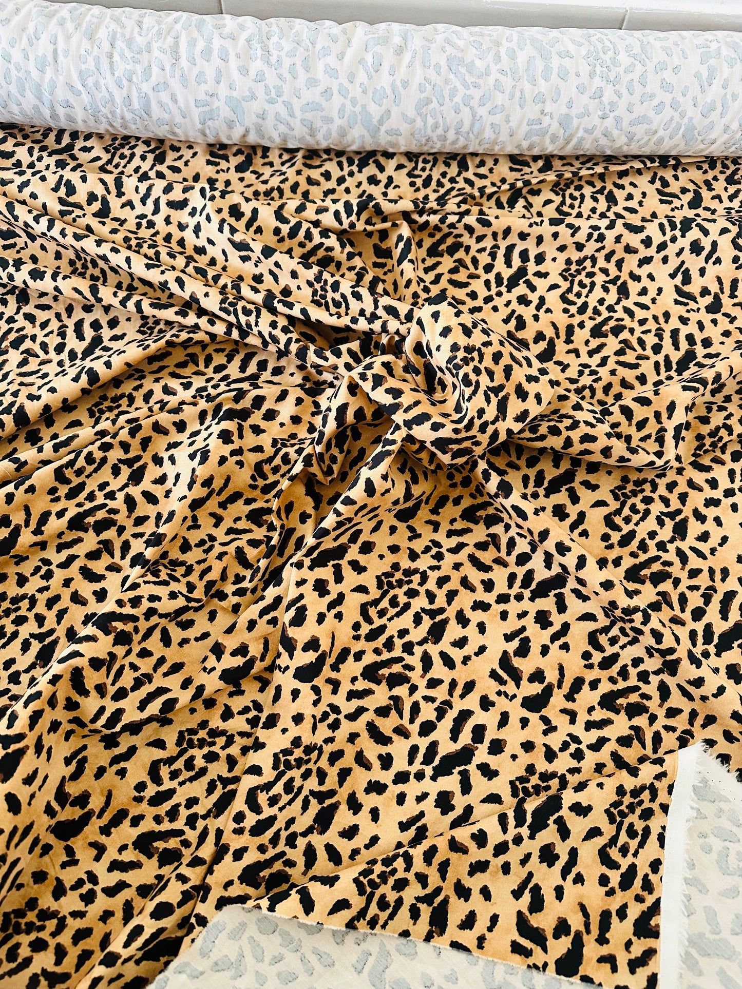 3-meter Leopard Print 100% Cotton Fabric Cut | 160 cm Width
