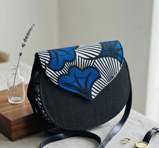 Wax print shoulder bag