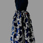 Top Femme en wax / Ajustable et Réversible / 100% coton / Wax Fleur bleue