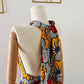 Robe infinity en Wax - Fleurs de mariage