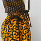 Top Femme en wax / Ajustable et Réversible / 100% coton / en Wax Marron