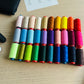 Hilo de coser 100 % poliéster – Bobina aprox. 200 m – Varios colores