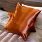 Taie d’oreiller en Satin Terracotta - Haute Qualité 