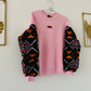 Wax Custom Sweatshirt - Pink - Bogolan