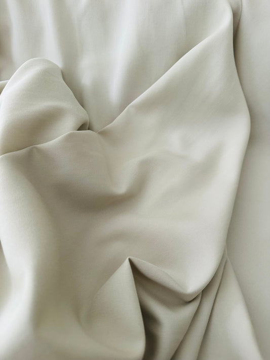 Coupon 3 m – Tissu coton & viscose épais beige, laize 150 cm