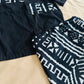 Ensemble enfant garçon Idriss – Bogolan noir et blanc – Fait main en coton