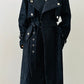 Trench en jean - Zahra – Manteau long femme élégant - Ceinture ajustable