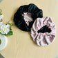 Bonnet de soin réversible – Soie de mûrier & Double gaze de coton / 2en1