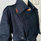 Trench en jean - Zahra – Manteau long femme élégant - Ceinture ajustable
