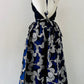 Top Femme en wax / Ajustable et Réversible / 100% coton / Wax Fleur bleue