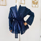 Kimono en Broderie Anglaise bleu marine – Veste en Broderie femme / Iconique