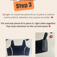 Projet couture débutant / Coudre un top en jean / Kit Couture / XS/8XL