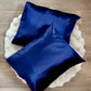 Taie en Satin Bleu marine - Satin Protectrice