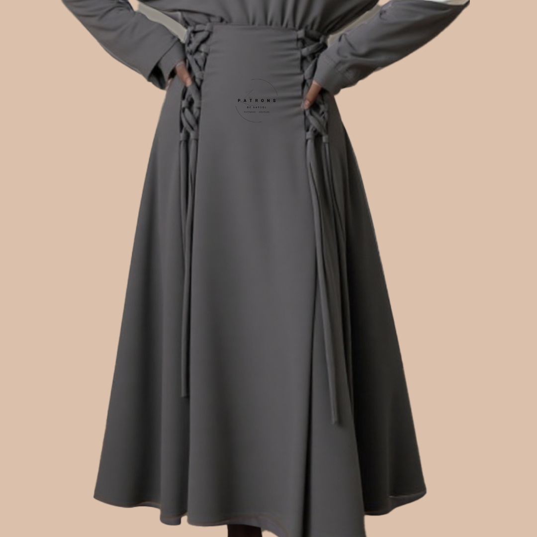 Jupe Facile à coudre - Patron PDF Jupe Original - 12 tailles EU/US - coudre une jupe femme - patron couture tenue- moderne- patron couture femme 