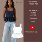 Patron Couture débutant / Patron Top Jamila / XS/8XL A4 + A0