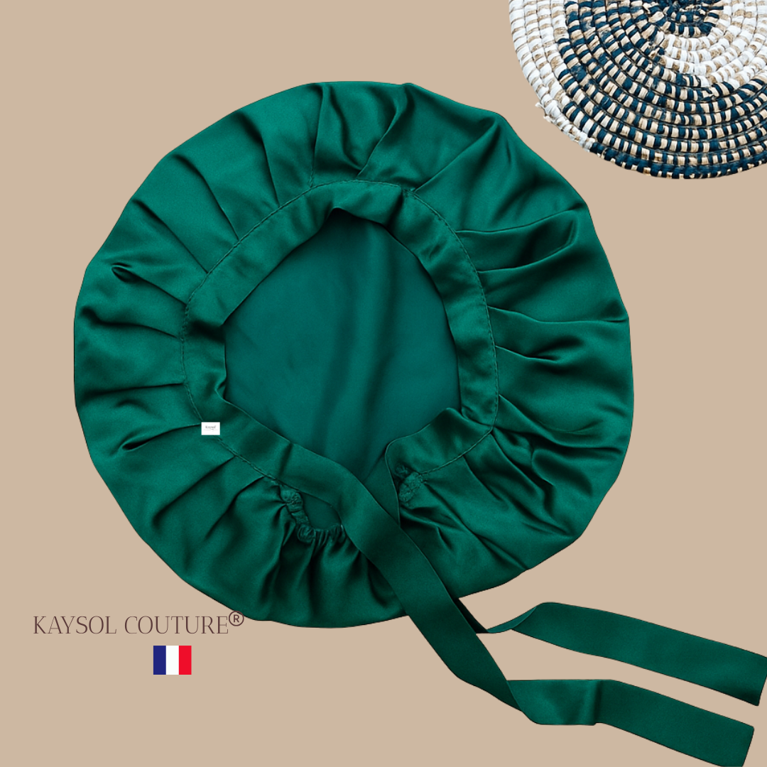 Bonnet ajustable en soie de mûrier – 100 % soie naturelle 19 mommes